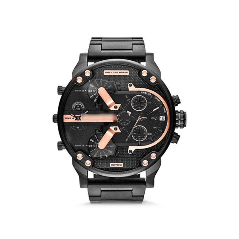 Elegant Stainless Steel Quartz Chronograph Watch for Men