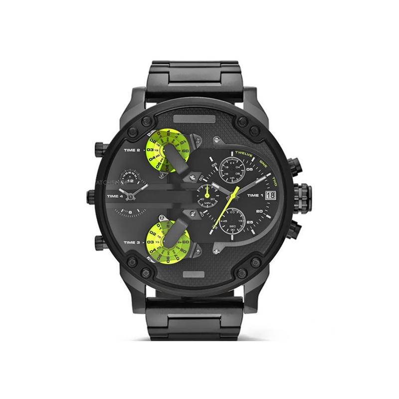 Elegant Stainless Steel Quartz Chronograph Watch for Men