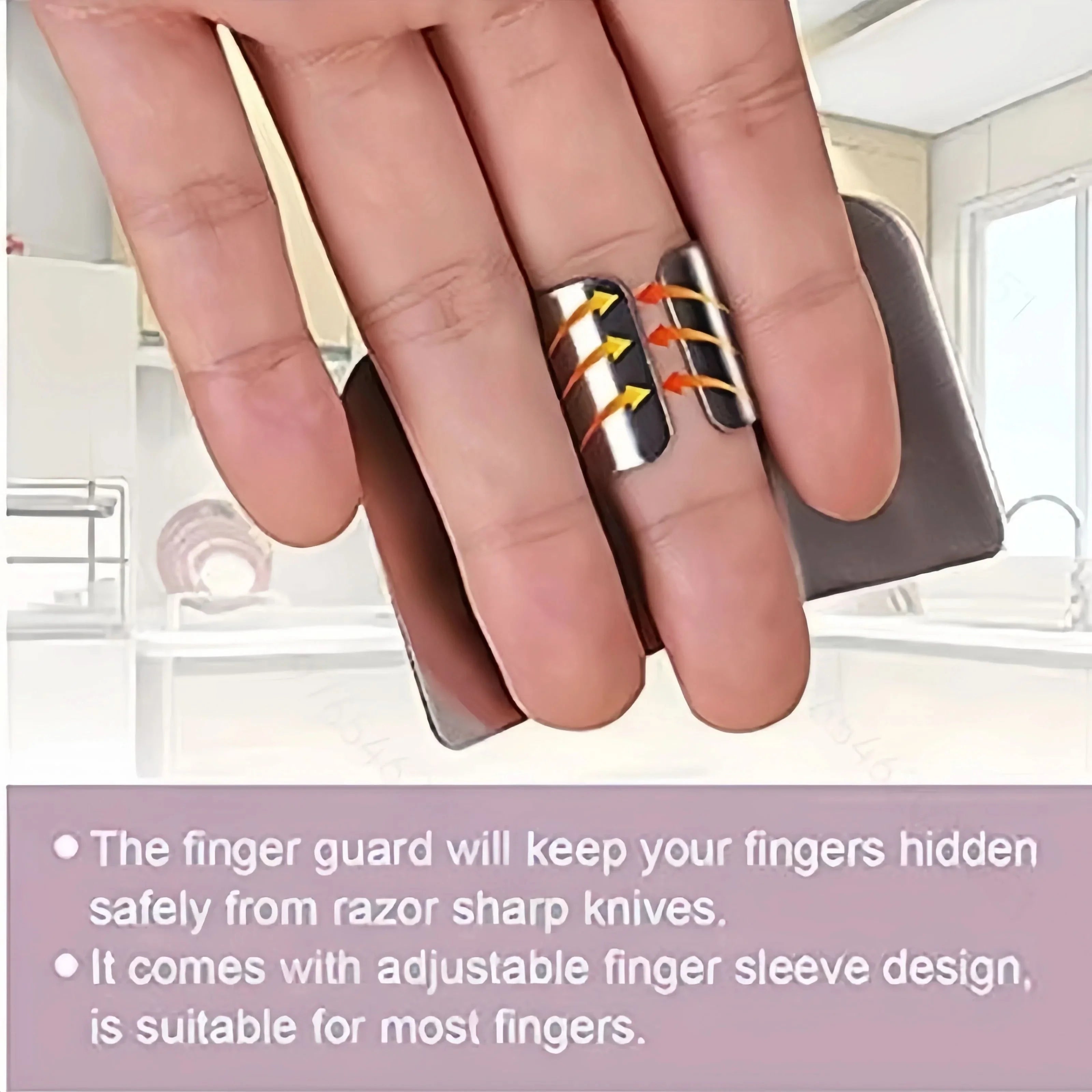 Finger Guard for Safe Chopping in the Kitchen
