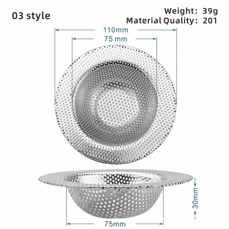 Stainless Steel Sink Strainer for Drain Protection