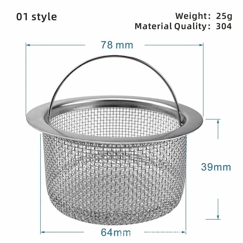 Stainless Steel Sink Strainer for Drain Protection