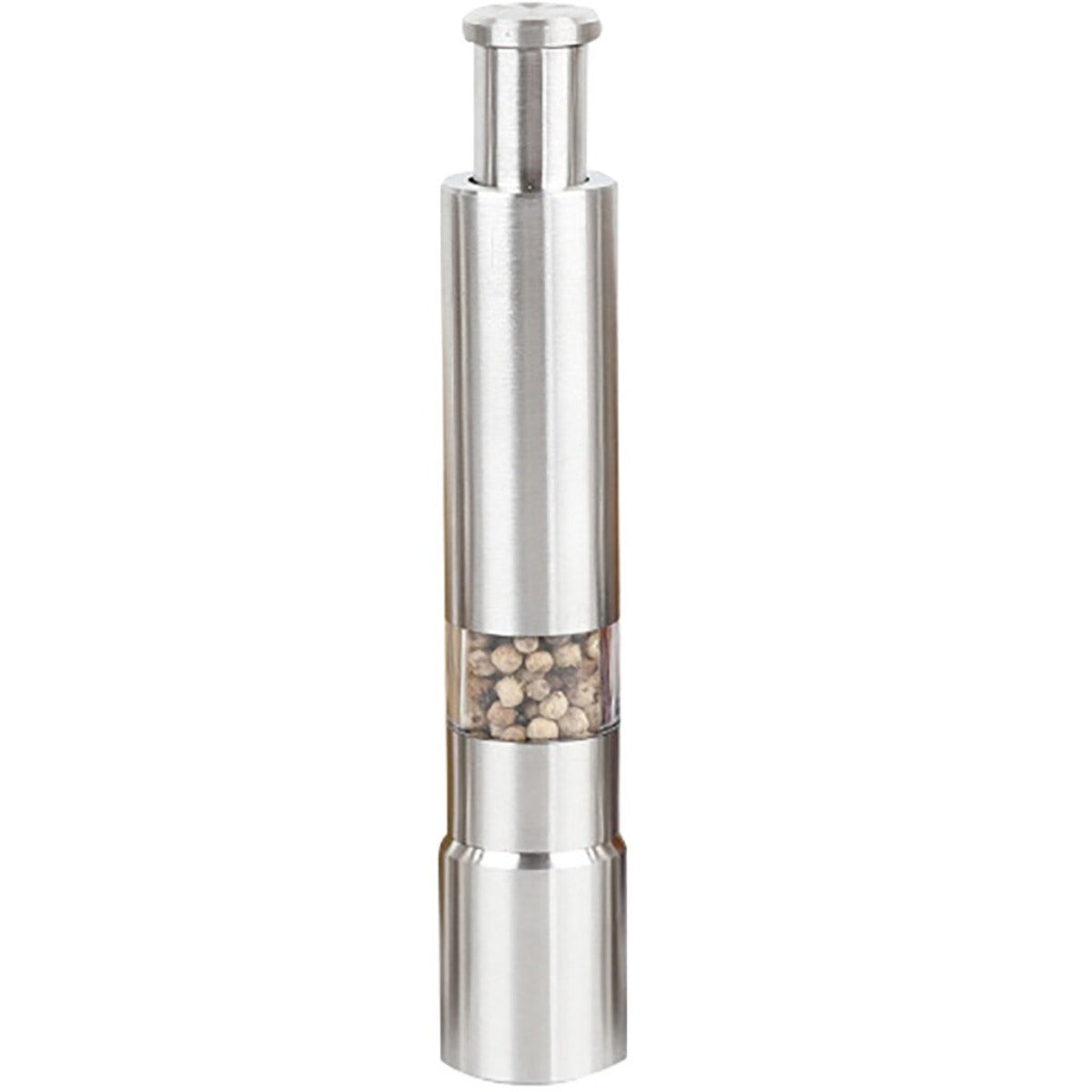 Elegant One-Handed Spice Dispenser in Stainless Steel