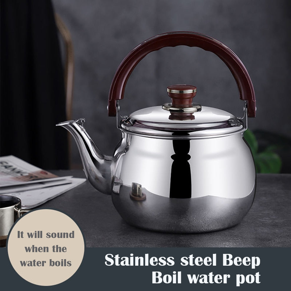 SwiftBoil - Premium Stainless Steel Whistling Kettle with Comfortable Grip
