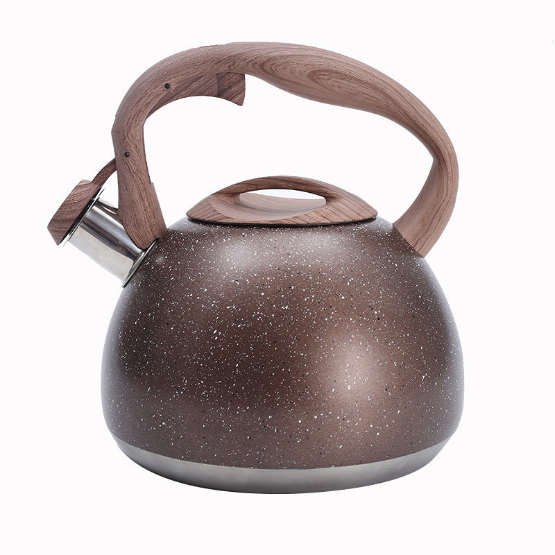 Elegant Whistling Kettle 95oz Stainless Steel with Cool Touch Handle