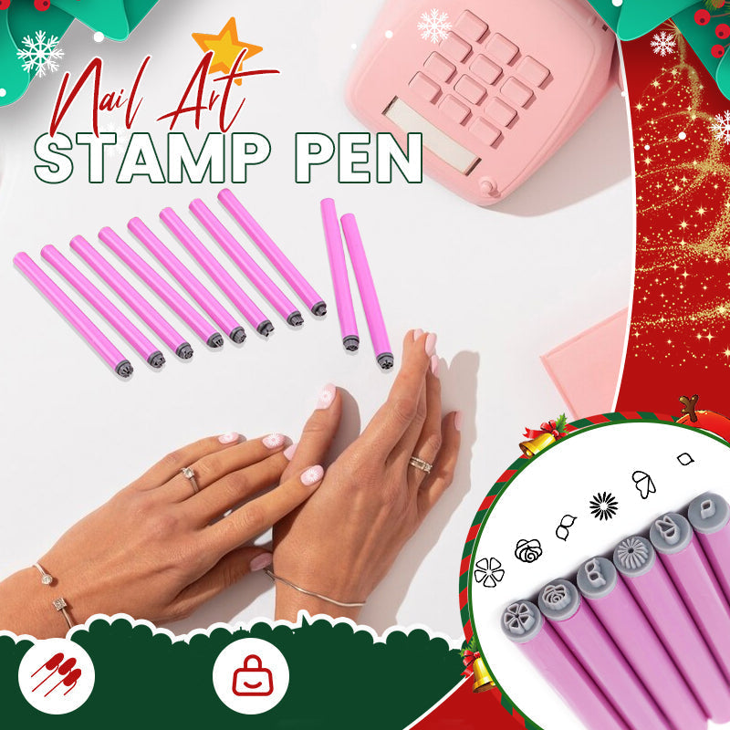 Nail Art Stamping Pen for Creative Designs