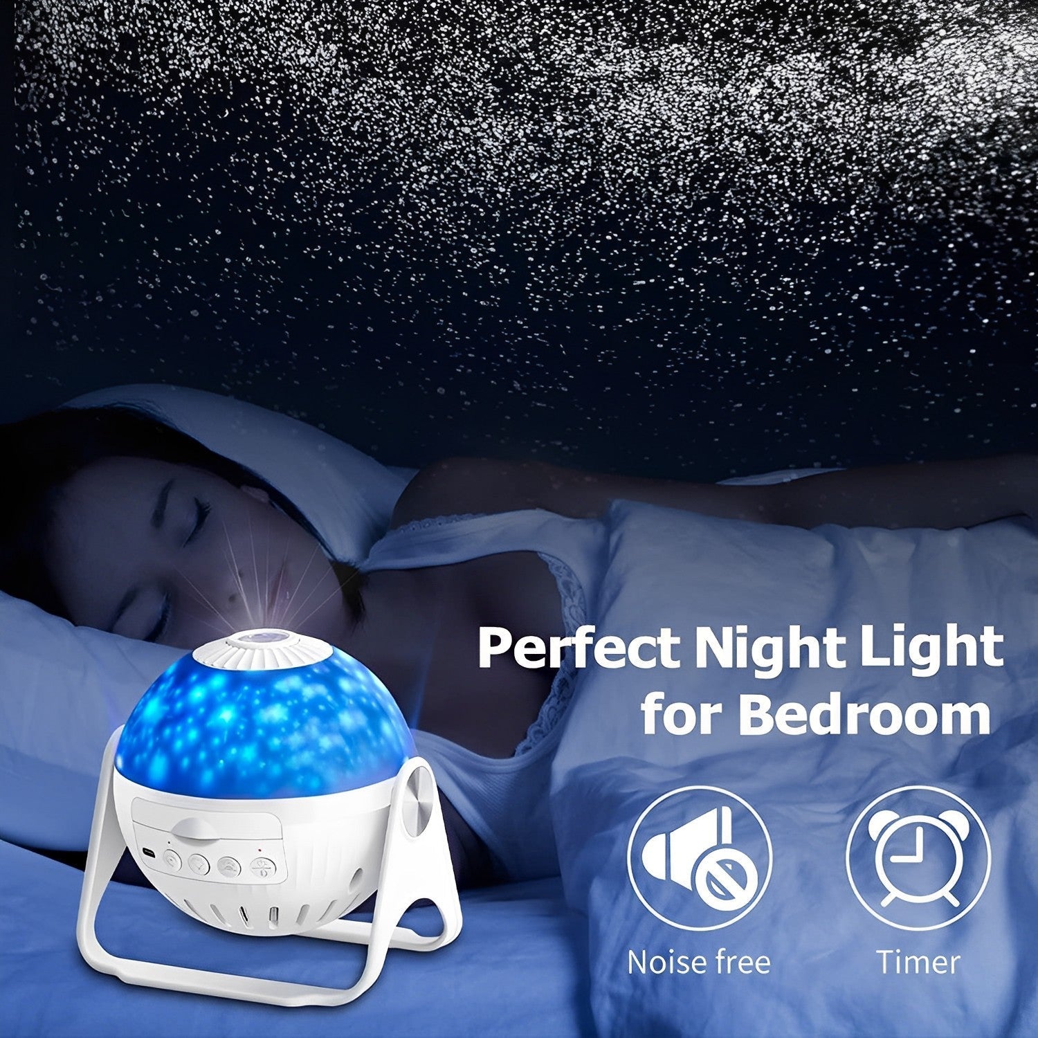 7-in-1 Realistic Planetarium Projector - Starry Night Theme