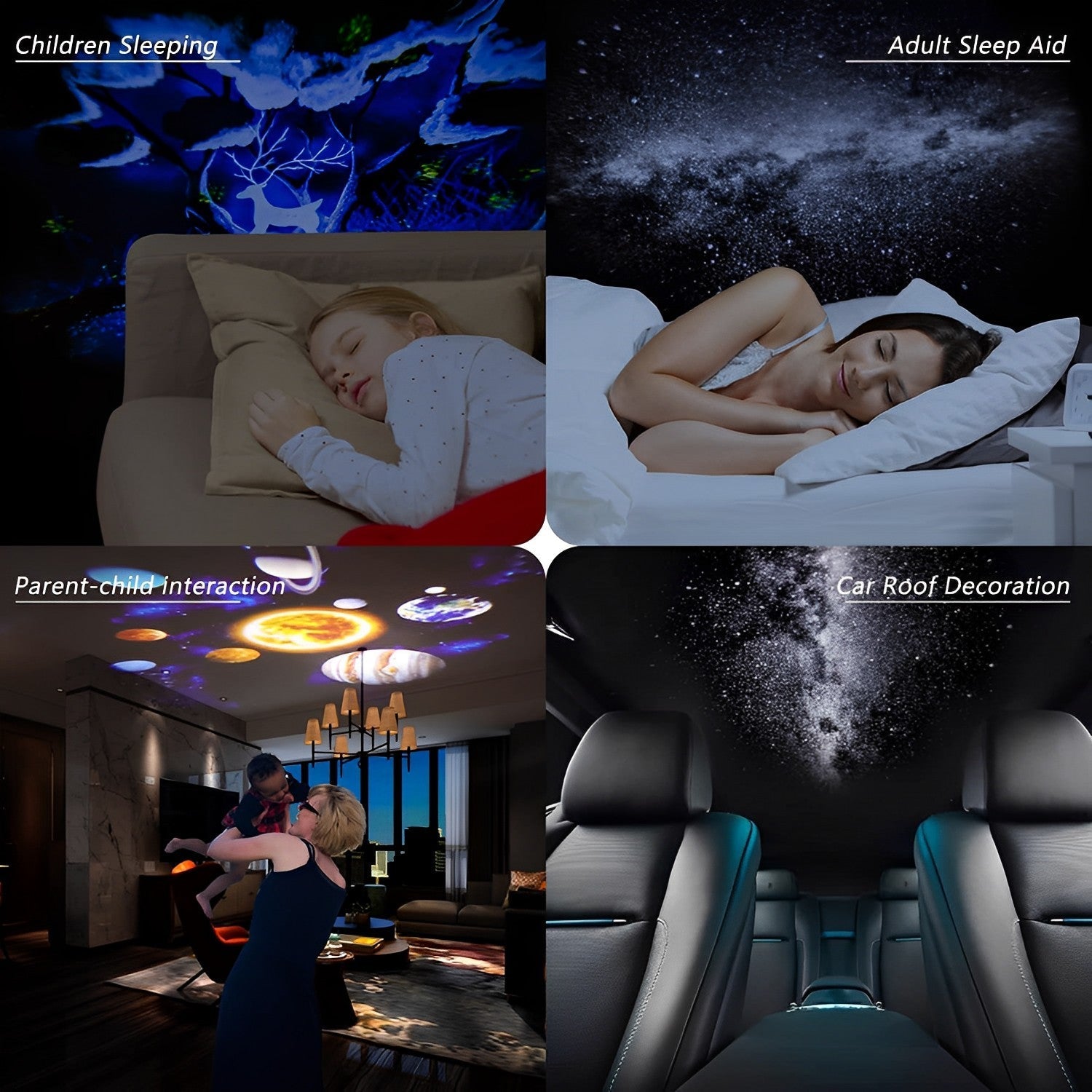 7-in-1 Realistic Planetarium Projector - Starry Night Theme