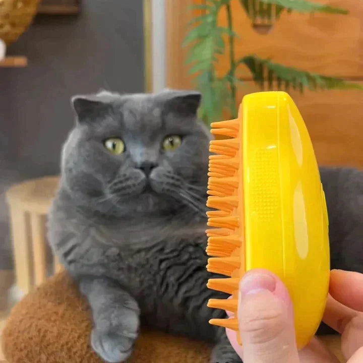 Pet Handheld Steam Brush for Easy Grooming