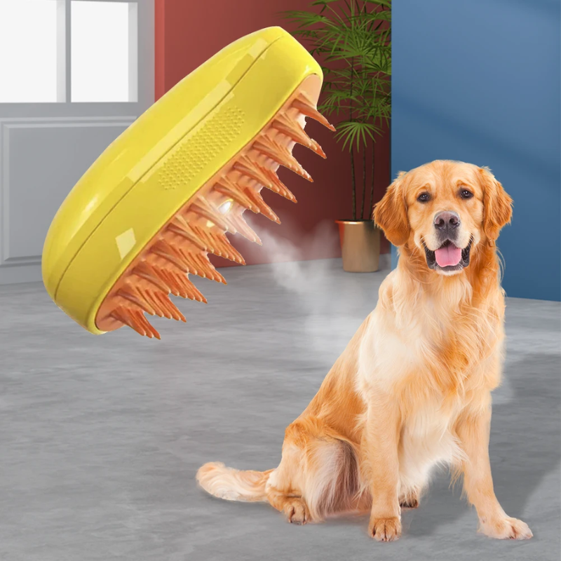 Pet Handheld Steam Brush for Easy Grooming