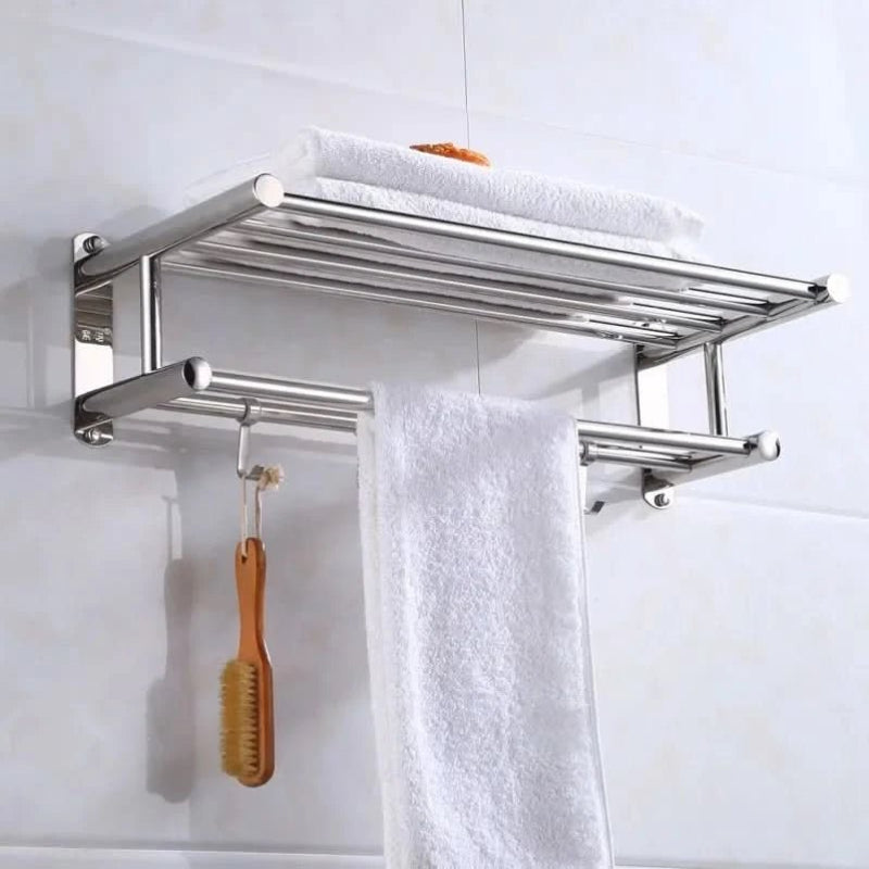 Sleek Stainless Steel Towel Rack for Any Bathroom Style