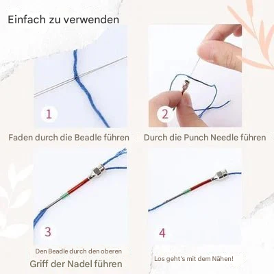 Color-Coded Needle Set for Simple Embroidery