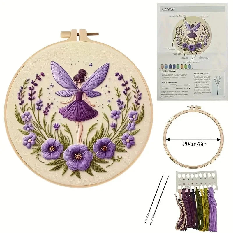 Fairy Girl Stick Set | Pre-Outlined Design | Instructions and Videos
