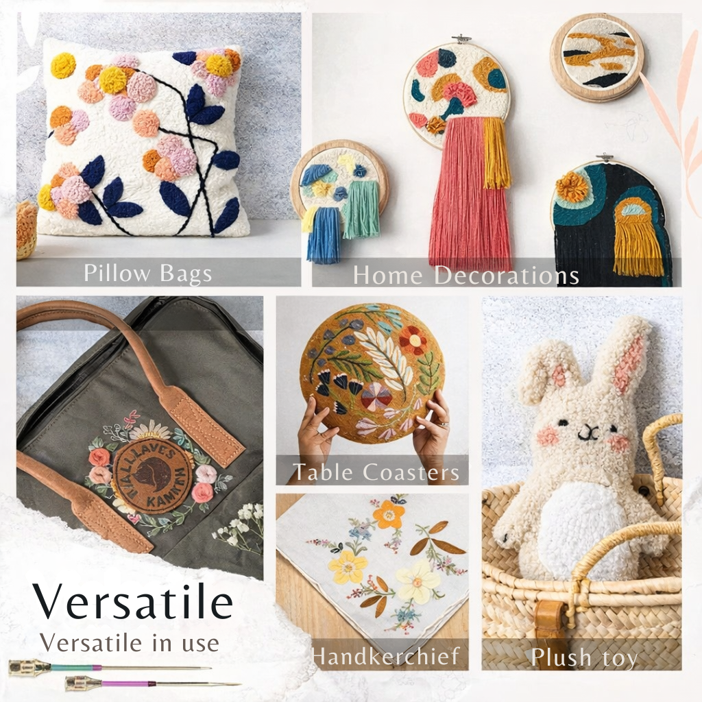 Embroidery Set | Precision Stitching Tool | Ergonomic Comfort Handle