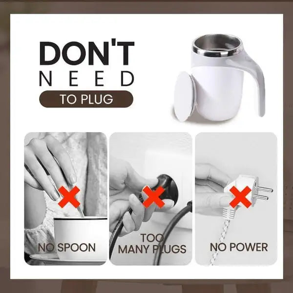Self-Stirring Mug for Effortless Mixing