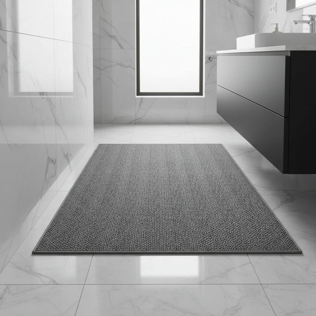 Absorbent Outdoor Door Mat with Modern Geometric Pattern