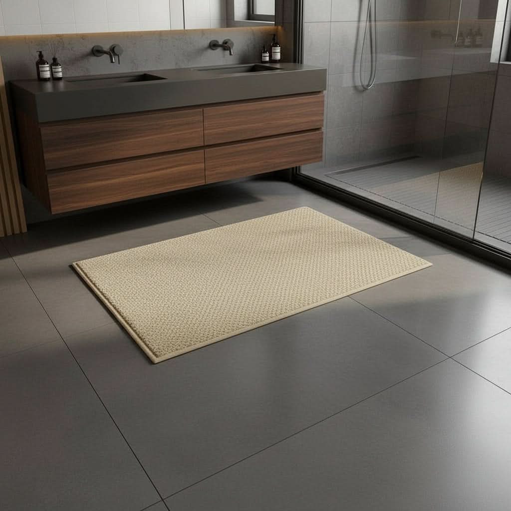 Absorbent Outdoor Door Mat with Modern Geometric Pattern