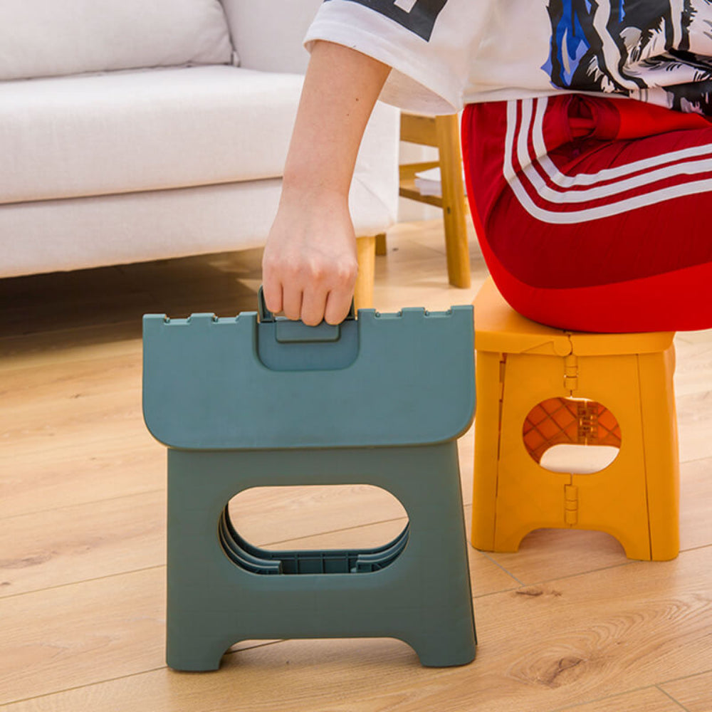 Versatile Portable Folding Step Stool with Easy Grip Handle