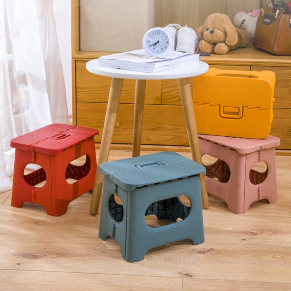 Versatile Portable Folding Step Stool with Easy Grip Handle