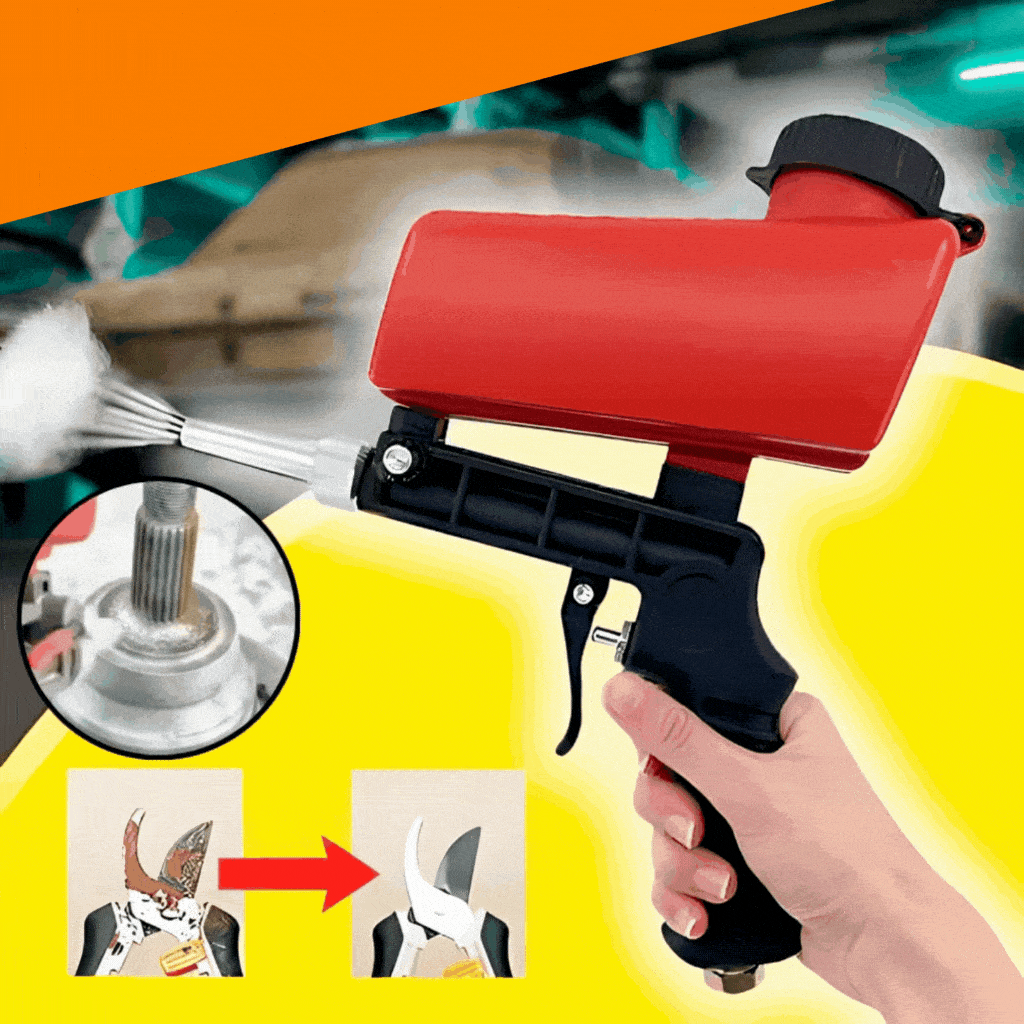 Versatile Sandblasting Tool for Smooth Finishes