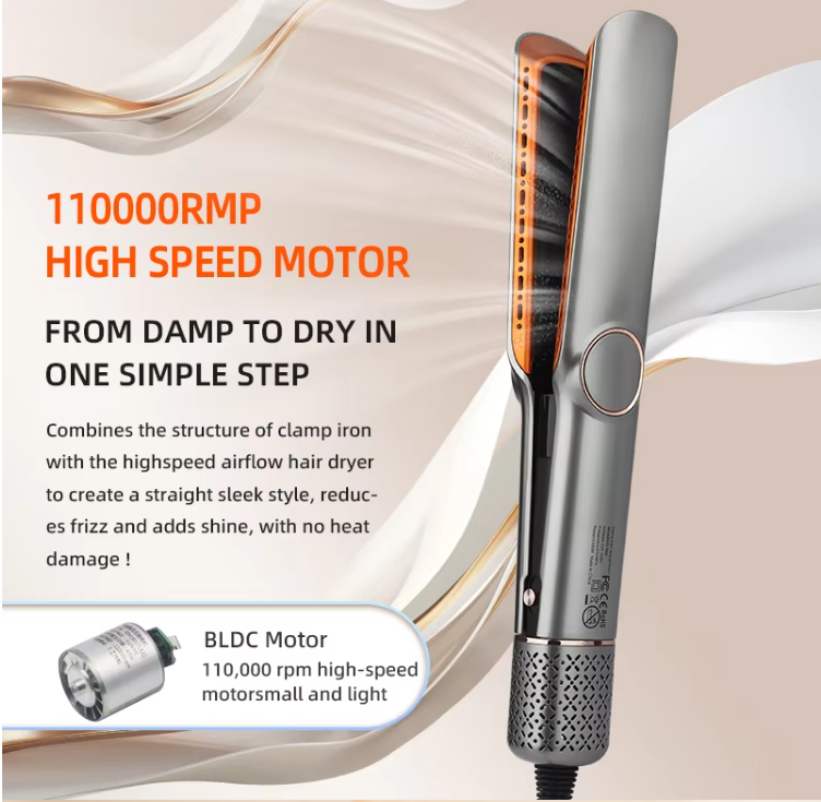 Dual Action Hair Dryer and Straightener for Effortless Styling