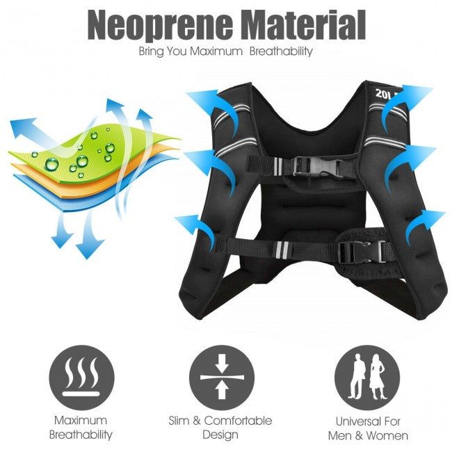 PowerLift Adjustable Weighted Vest for Enhanced Training