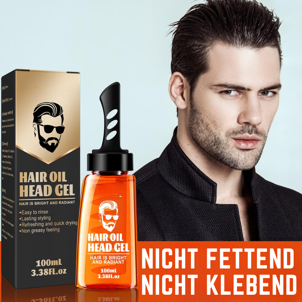 Non-Greasy Hair Oil Finish Styling Gel | Long-Lasting Hold Without Residue