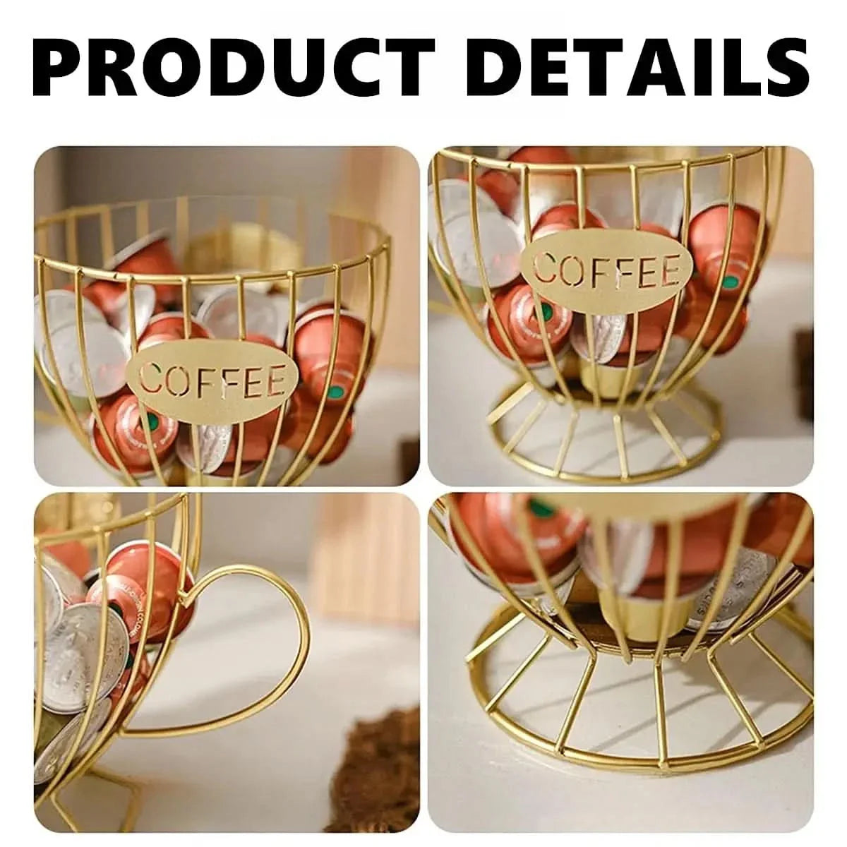Coffee Pod Organizer Made of Metal