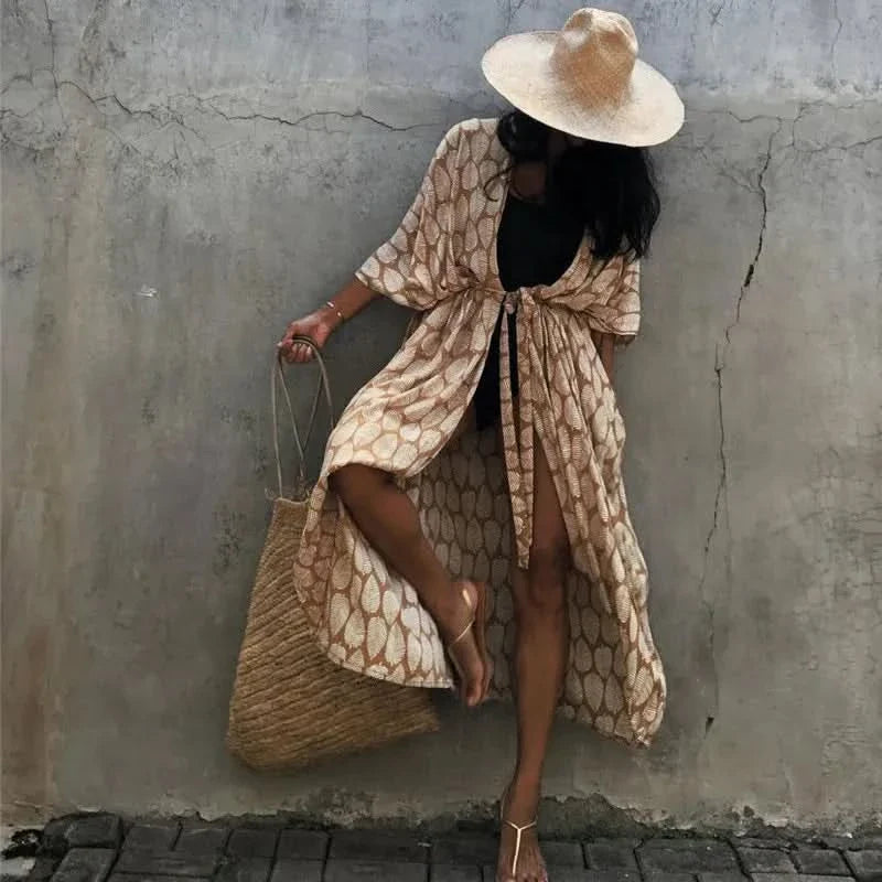 Bohemian Style Plus-Size Cover-Up – Elegant Summer Fashion