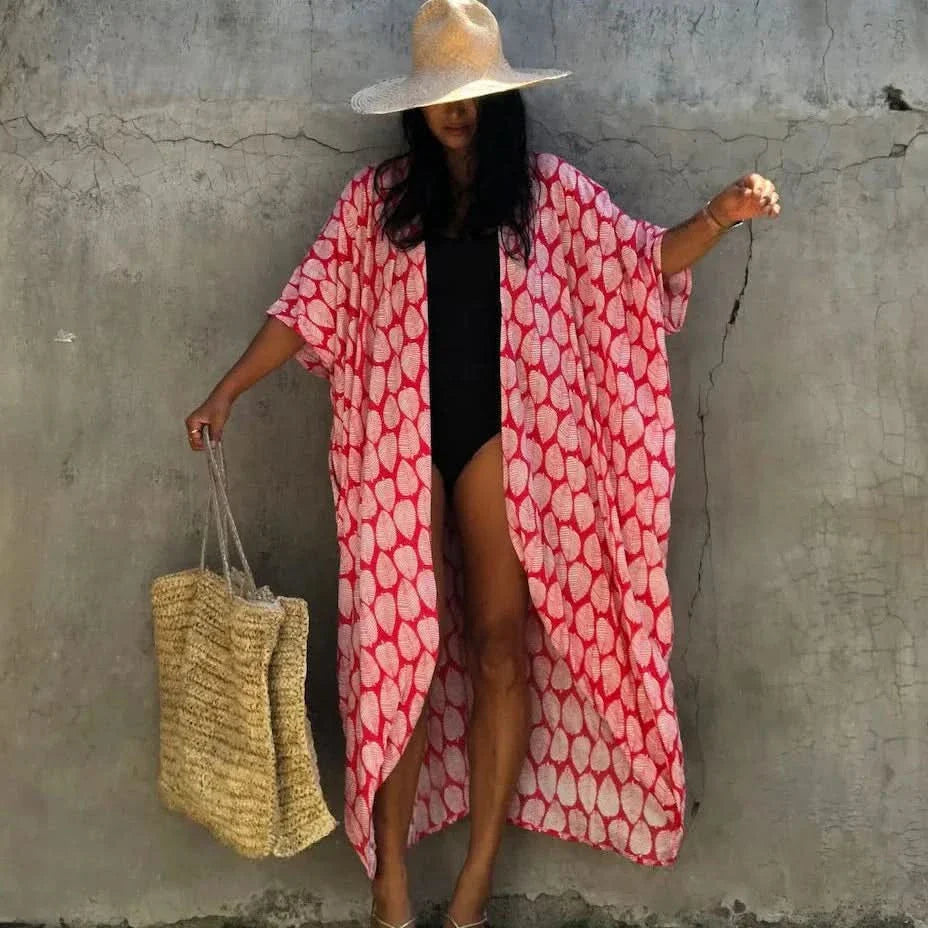 Bohemian Style Plus-Size Cover-Up – Elegant Summer Fashion