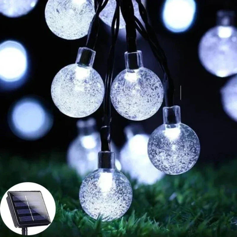 EcoGlow Solar Lantern String Lights for Outdoor Elegance