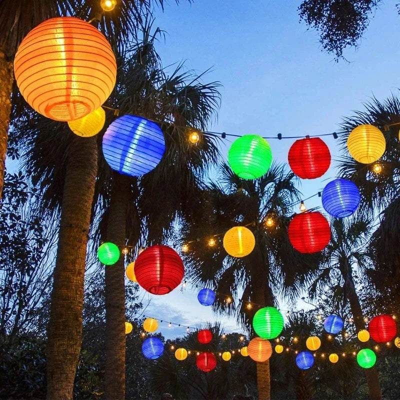 EcoGlow Solar Lantern String Lights for Outdoor Elegance