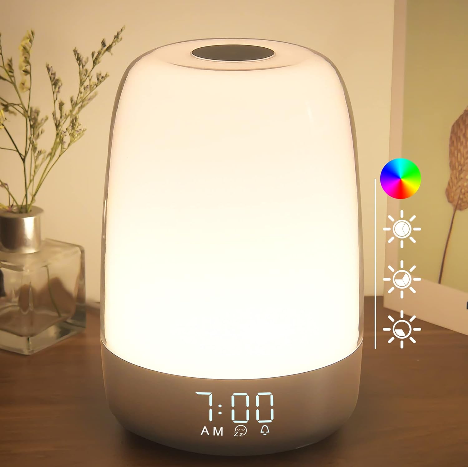 Gentle Rise Alarm Clock - Wake Up Naturally with 16 Colors