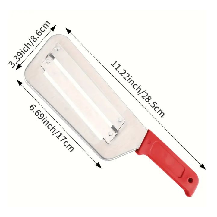 Dual-Layer Stainless Steel Slicer