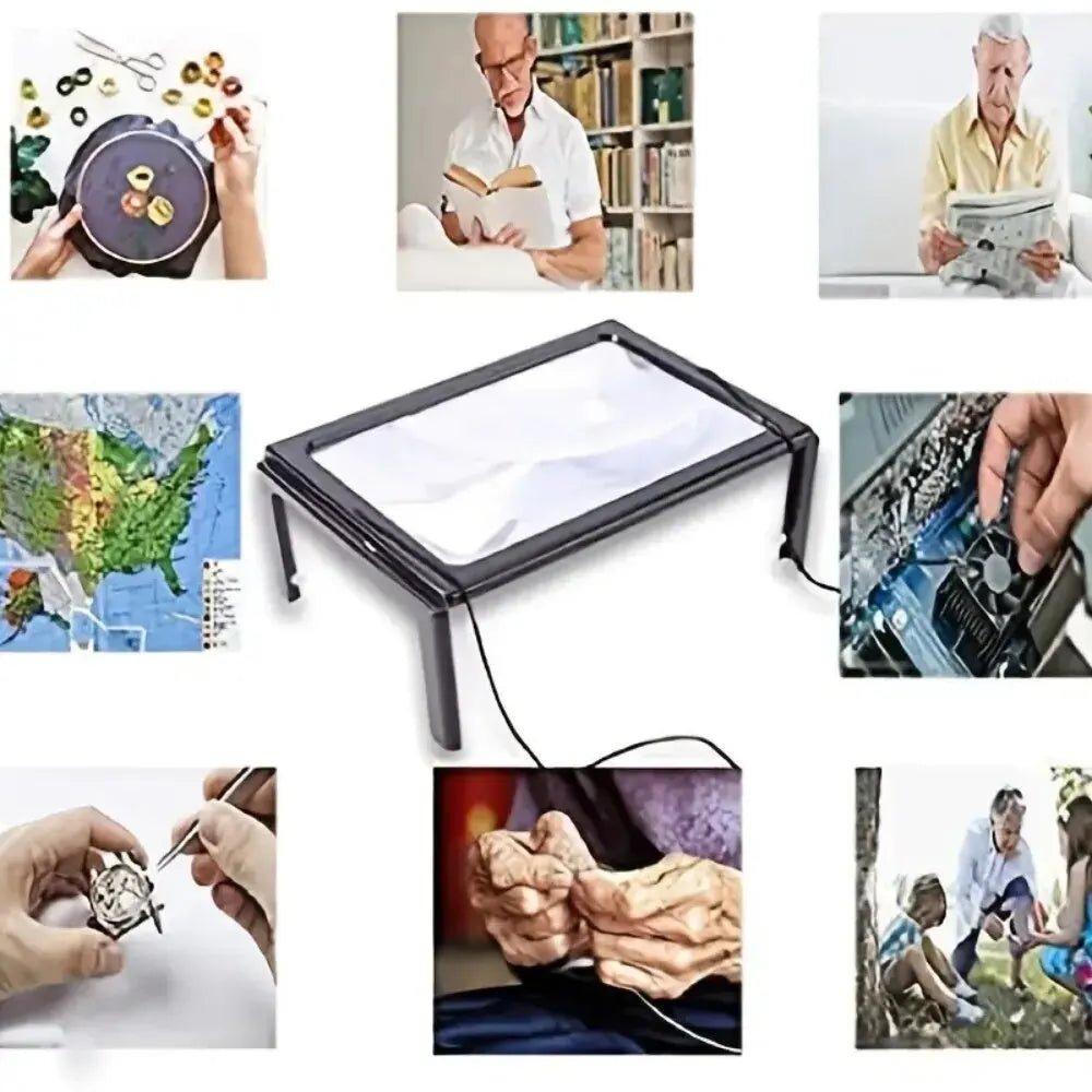 LUMIGRIP - Portable 3x Magnifying Lens with LED Light