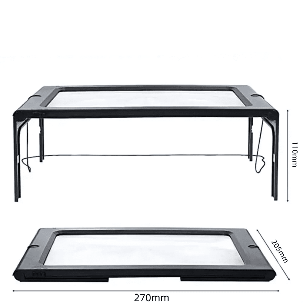 VisionEase - 3x Foldable Table Magnifier with LED Light