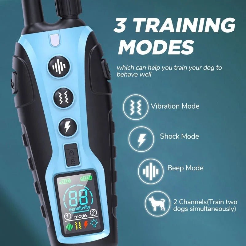 All-Weather Remote Dog Training Collar with 2000m Range