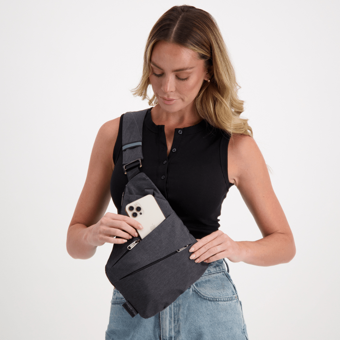 Shoulder Bag with RFID Shielding for Theft Prevention