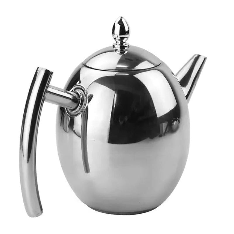 Elegant 1.5L Stainless Steel Teapot with Integrated Infuser