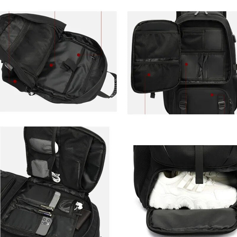 Explorer's Choice 50L to 80L Backpack with USB Charging and Laptop Compartment