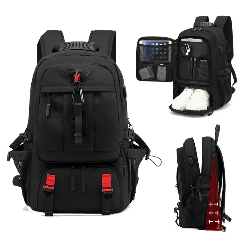 Explorer's Choice 50L to 80L Backpack with USB Charging and Laptop Compartment