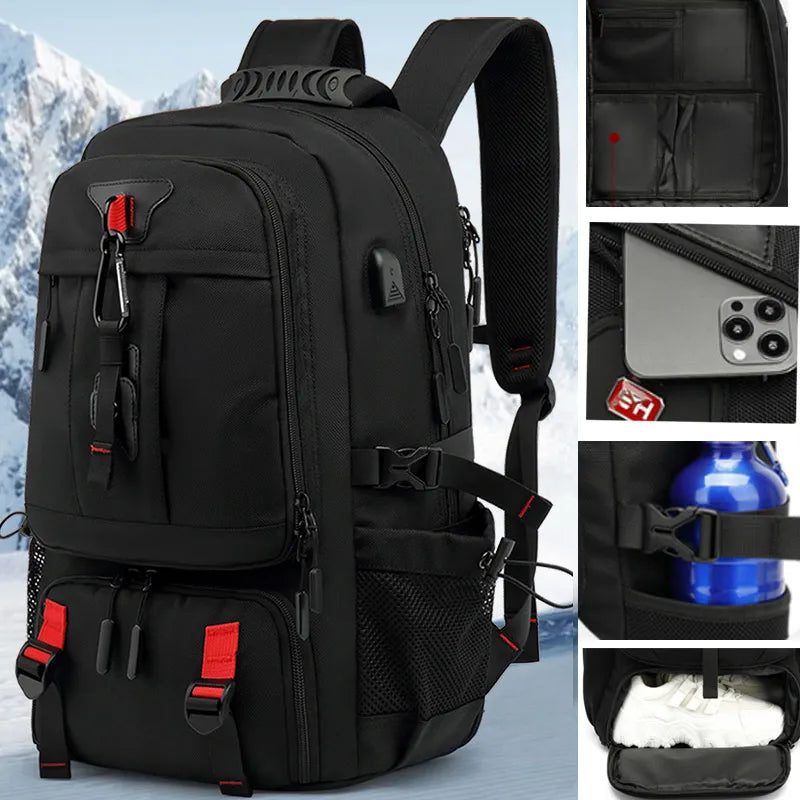 Explorer's Choice 50L to 80L Backpack with USB Charging and Laptop Compartment