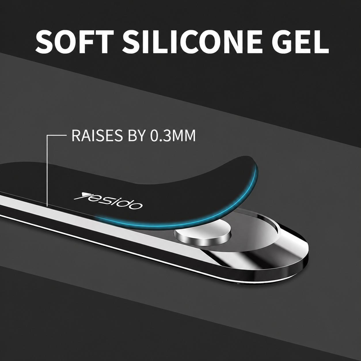 Phone Mount | 6 N50 Magnets & 360° Rotation | Zinc Alloy with Nano Coating