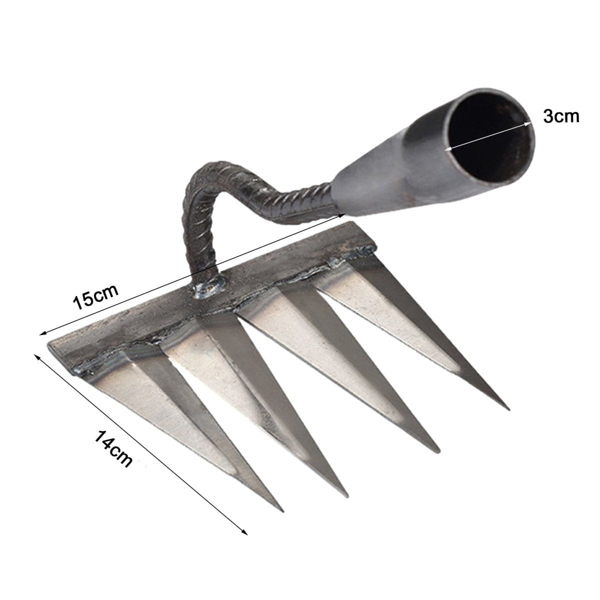 GardenMaster Pro – Sturdy Metal Rake for Effortless Weeding & Soil Care