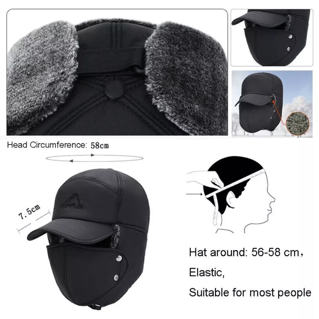 All-Weather Full Coverage Winter Beanie – Wind Resistant & Cozy