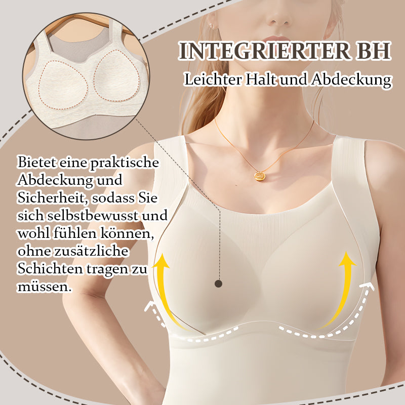 Seamless Thermal Tank Top with Built-in Bra | Warm & Comfortable