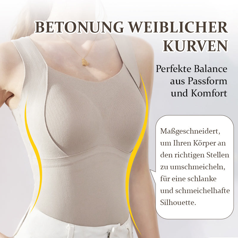 Seamless Thermal Tank Top with Built-in Bra | Warm & Comfortable