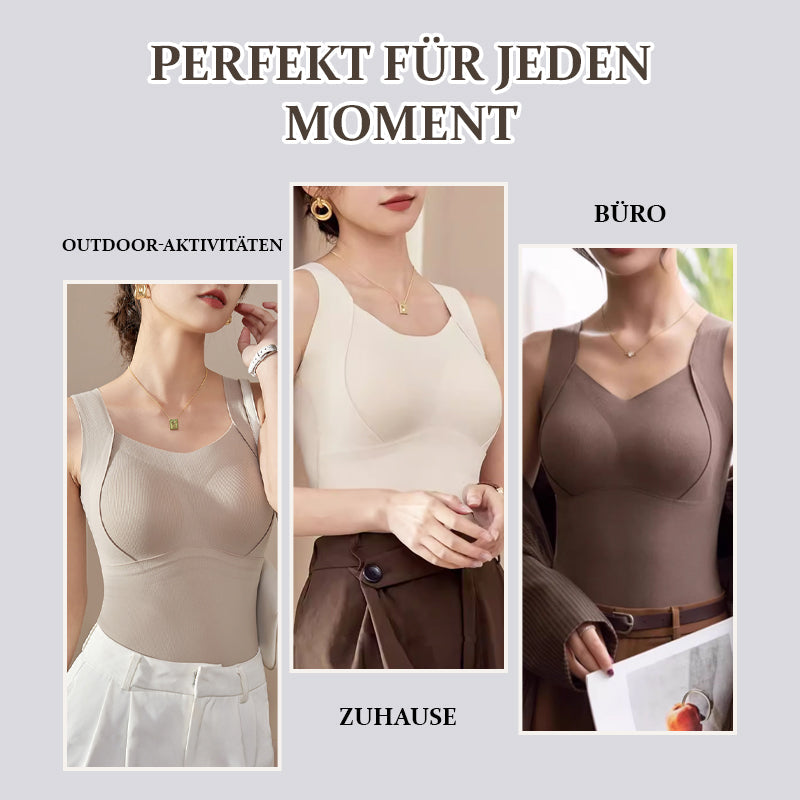 Seamless Thermal Tank Top with Built-in Bra | Warm & Comfortable