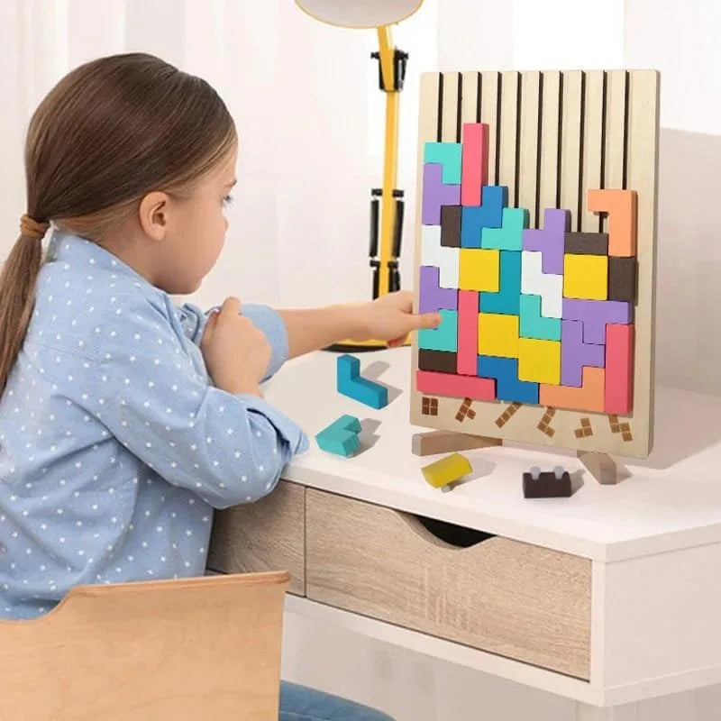 CleverCraft Wooden Puzzle Kit - Engaging Learning Toy for Kids