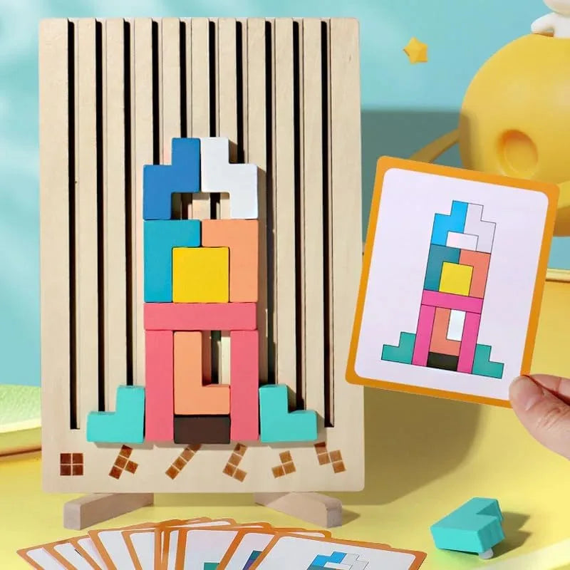 CleverCraft Wooden Puzzle Kit - Engaging Learning Toy for Kids