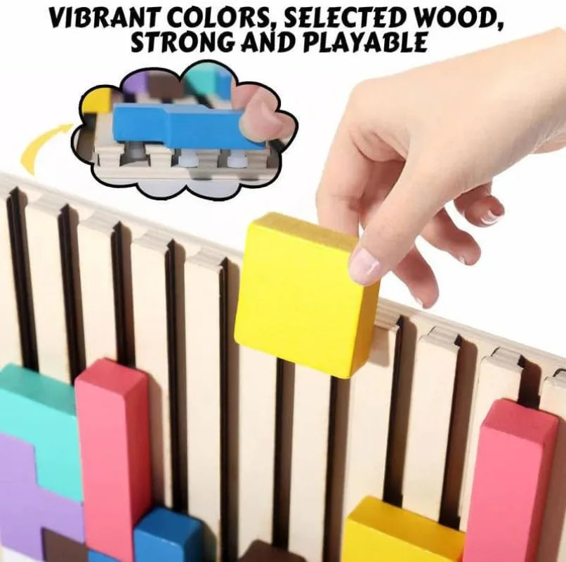 CleverCraft Wooden Puzzle Kit - Engaging Learning Toy for Kids